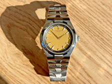 MENS VACHERON & CONSTANTIN WATCH, VINTAGE SOLID 18K GOLD DIAL, FULLY SERVICED.