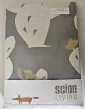 Image of Scion Living Double Grey & Natural Opuntia Duvet Cover Set BNWT