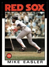 1986 Topps #477 Mike Easler Card Boston Red Sox