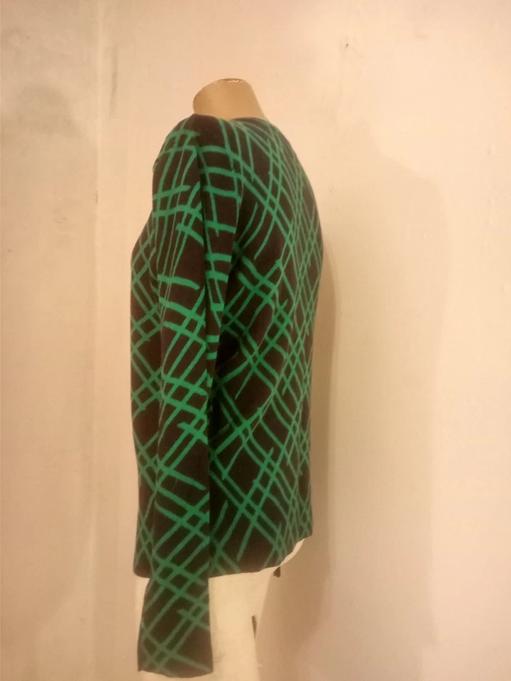 Suéter Merona a Cuadros Verde Y Negro Talla M Foto 4 de 4