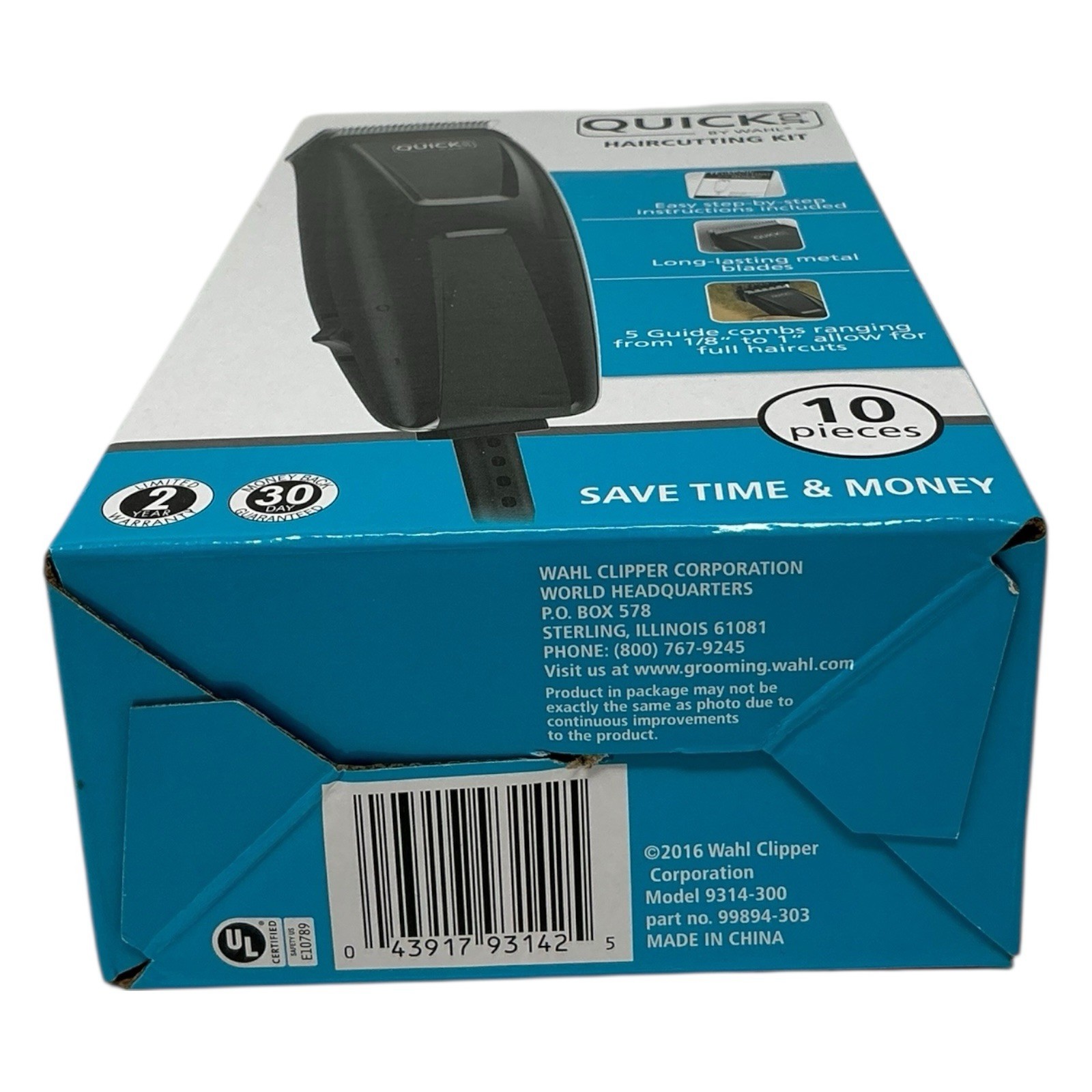 WAHL Quick Cut 10 Piece Hair Cutting Kit Mens Haircut Model 9314-300