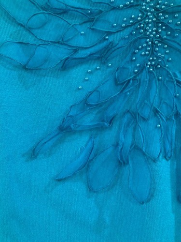 LADIES KALEIDOSCOPE SIZE 16 TURQUOISE LONG SLEEVED JUMPER - Picture 2 of 5