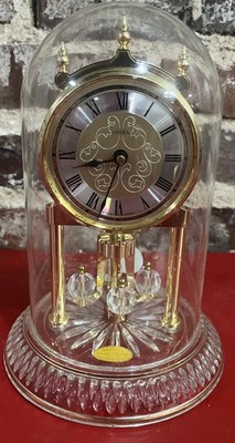 Linden Anniversary Clock Crystal Dome Swarovski Crystal Made in Germany *1J