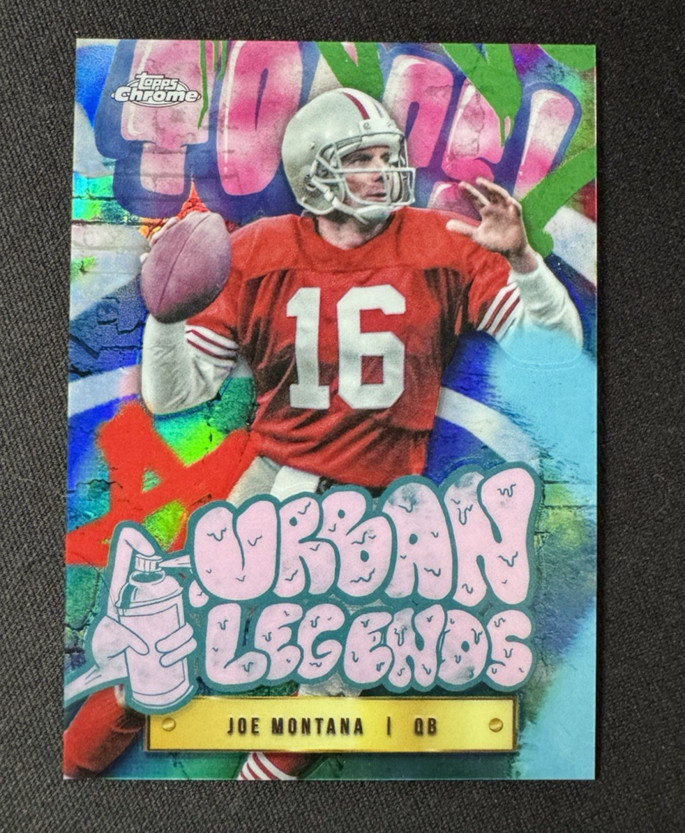 2024 Topps Chrome Football Joe Montana Urban Legends #UL-6 SSP Case Hit