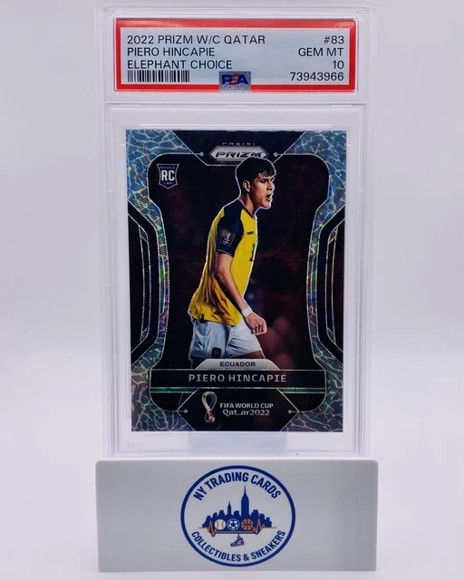 2022 Panini Prizm World Piero Hincapie Elephant Choice Rookie PSA 10 RC Pop 2 🔥