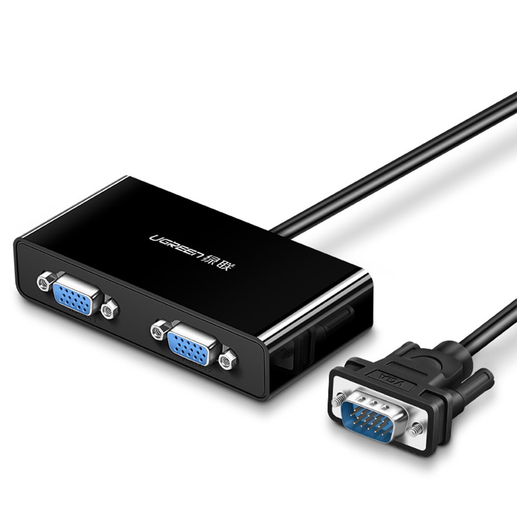 Ugreen Splitter Transmetteur Et Adaptateur Câble Vga Mâle Vers 2 Vga Femelle - Image 2