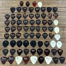 Lotto 75 plettri chitarra vintage Fender tartaruga pesante media + 5 gibson