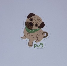 Pug Doggie Dog Sticker Cute Animal Art Decal Vinyl Novelty Souvenir Tc9