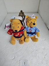 Disney Japan Winnie the Pooh Kimono Sushi Chef Mini Bean Bag Beanie Plush Bear