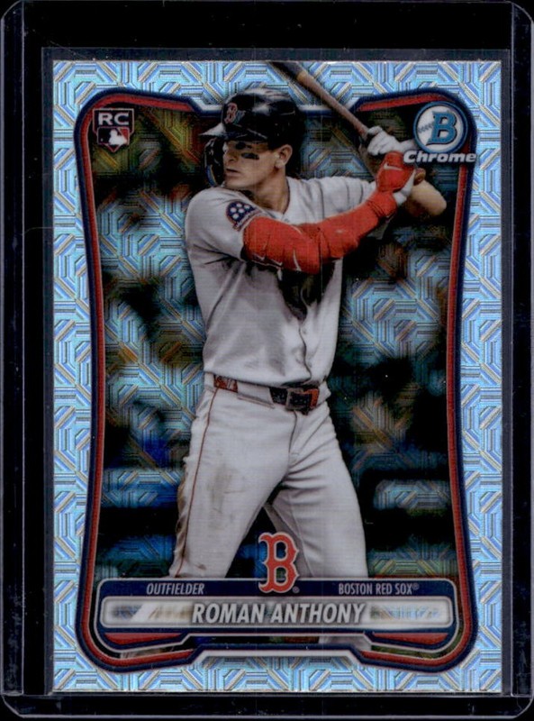 2026 Bowman Mega Box Roman Anthony Chrome RC Mojo Refractor Rookie #18 Red Sox