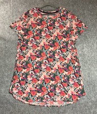 Natori Nightgown Womens XL Peach Floral Sleepshirt Loungewear Cozy Comfy Cottage