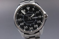 Rare 【Near Mint】 HAMILTON Khaki  H647150 Automatic Gray Dial Round Mens Watch