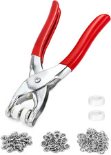 Snap Fastener Tool with 100 Pieces for 25 Complete Male and Female Snaps