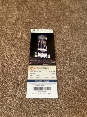 2011 Twins vs Tigers Target Field Ticket Stub 7/23 Game 51