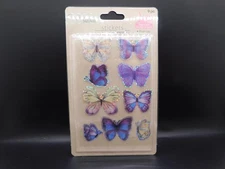 Crafter's square pop up butterfly stickers 9pc