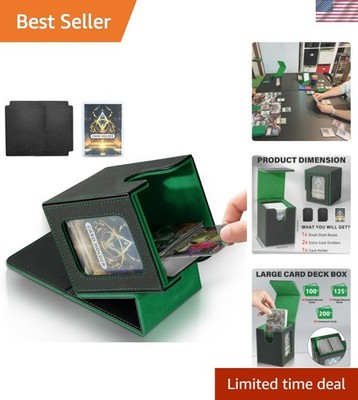 mtg best deck box for commander Deck Box for MTG Commander, Magnetic Card Display Case, TCG Card Storage Box,...
