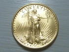 1994 $10 American Gold Eagle 1/4 Oz Gold MS {Note Coin is Bent}