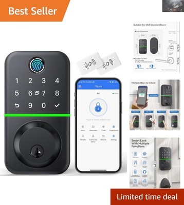 Durable Smart Door Lock with Multiple Unlocking Options - Ideal for Modern Homes