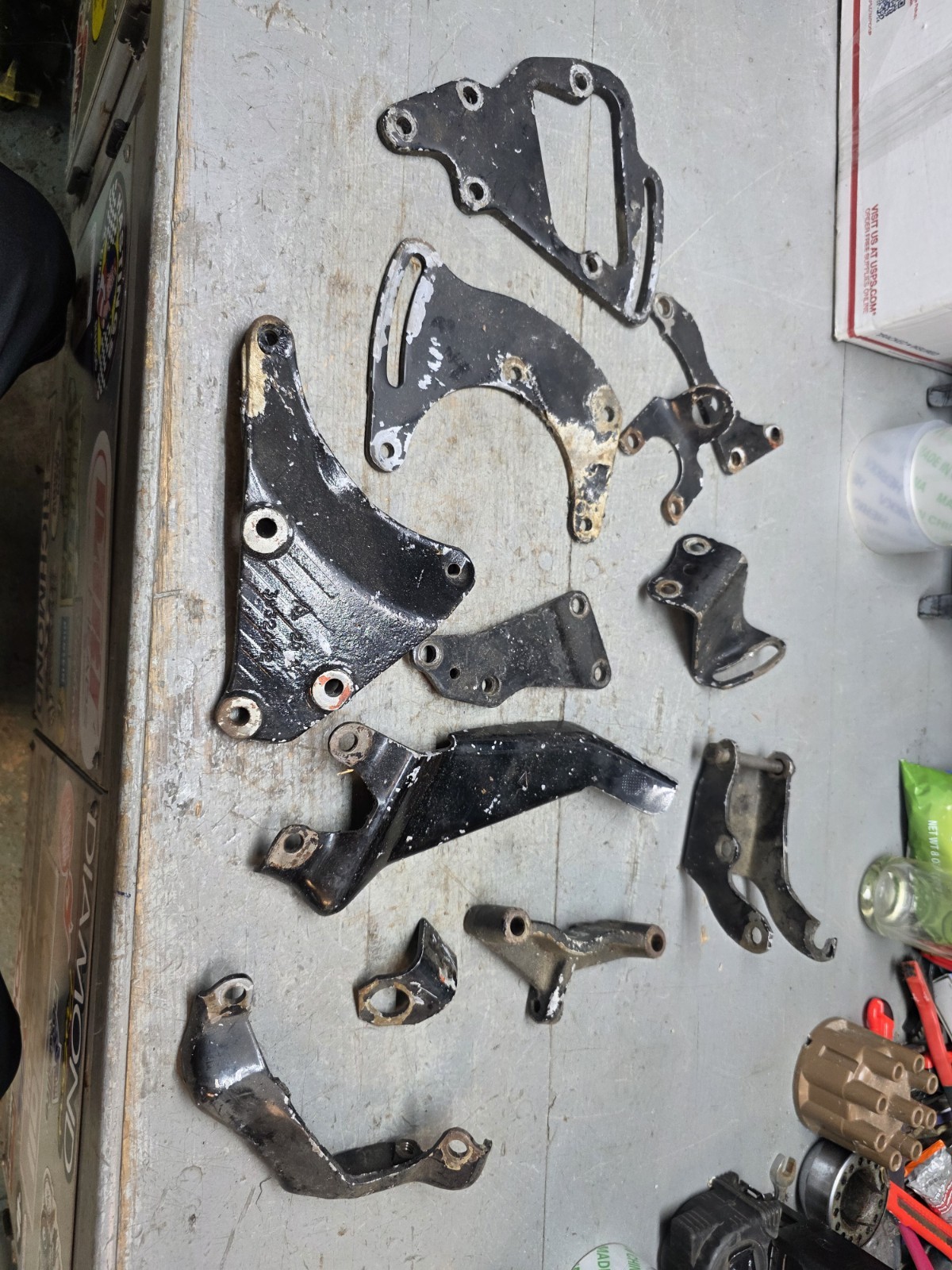 Chevy Gm Sbc BBC? Mount Bracket Parts Lot Set Random Camaro Chevelle Nova Pickup