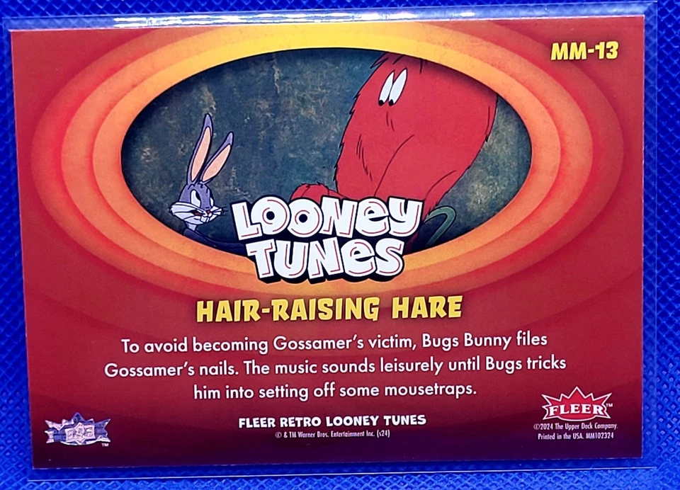 2024 Fleer Retro Looney Tunes Peluquería Liebre Merrie Melodías Bugs Bunny MM-13 Foto 2 de 2
