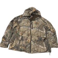 Realtree Xtra Men's Camo Jacket XL Hunting Hood Insulated Lined Coat Warm