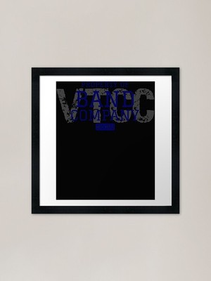 Property Of Band Company Logo - Blu Framed Wall Art Poster Canvas Print Picture