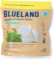 Toilet Bowl Cleaner Tablets Peppermint Eucalyptus Scent 30 Count