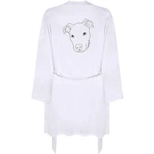 'Pit Bull Terrier' Adult Dressing Robe / Gown (RO050586)