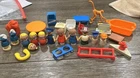 Vintage Lot Of Fisher Price Little People Figures With Accessories