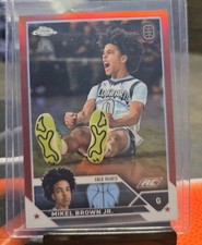 Mikel Brown Jr. 2024 Topps Chrome OTE True Red Refractor /5 First Card