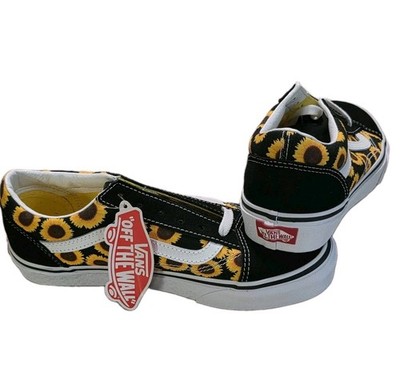 Vans Old Skool Sunflower Black Yellow Skate Shoes  Girls Youth Size 5 New 