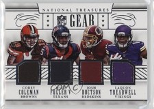 2016 Panini National Treasures NFL Gear Quads /99 Corey Coleman Josh Doctson s1i