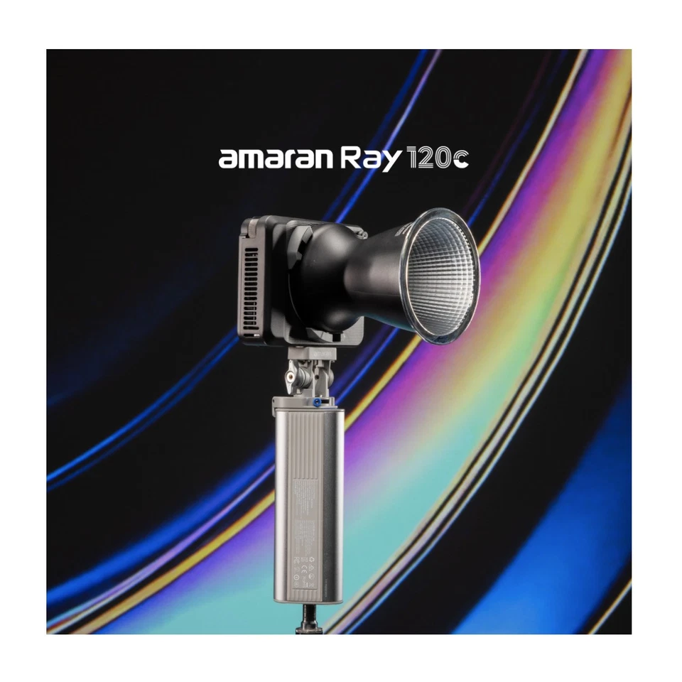 Luz de video LED RGB a todo color Amaran Ray 120c con tecnología OmniColor Foto 2 de 4