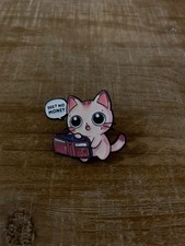 Cute Cat Pin. See No Money. 1 piece. Pin for backpack or clothes.