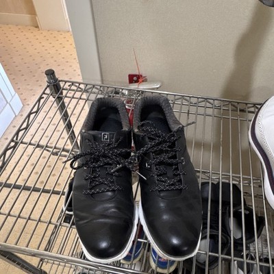 FootJoy Pro SL Men's Black Leather Spikeless Golf Shoes Lace-Up Low Top 10 M