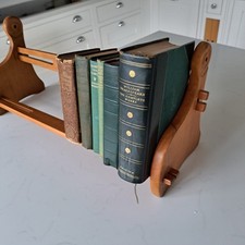 Vintage French Teak Table Book Stand  Trough Novel Rest