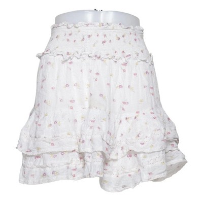 Neo Noir, Rock, Größe: 38, Marna Breeze Flower Skirt, Weiß/Mehrfarbig #OIt
