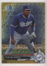 2017 Bowman Chrome Prospects Gold Shimmer Refractor 2/50 Starling Heredia 1u6