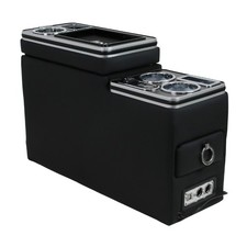 Chrom Edition USB Mittelkonsole für Ford Tourneo Custom Beleuchtung + Induktion