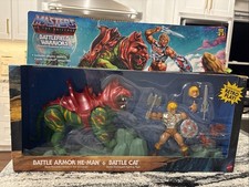 MOTU Masters of the Universe Origins Battle Armor He-man and Battle Cat 2-Pack