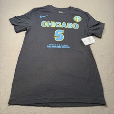Nike Chicago Sky Angel Reese 5 Explorer Edition Tee Mens Size Small Black M11332