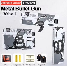 2.0 Upgraded Lifecard Alloy Folding Gun Toy Soft Bullet Blaster Shooting Model P