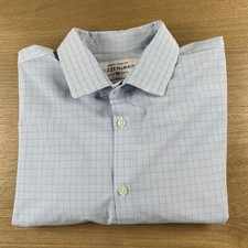 Mizzen Main Leeward XXL Classic Fit Plaid Check Performance L/S Dress Shirt