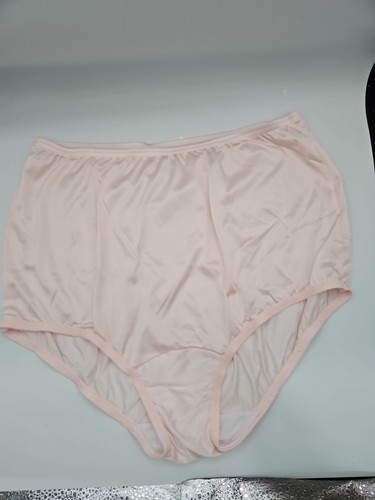 Vanity Fair Perfectly Yours #15711 Nylon Granny Panties Light Pink Sz 7 L