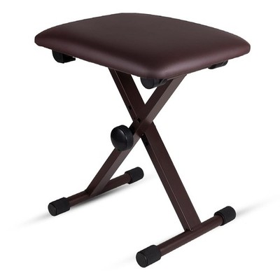 5 Core Keyboard Bench 2'' Padded Piano Stool Adjustable 19'' Guitar Seat Portable