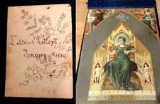 Superb Victorian/Edwardian Scrapbook With Images & Adverts From 1880-1930's