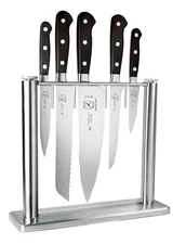 Mercer Culinary Renaissance Knife Set 6 Piece with Tempered Glass Block
