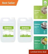 2-Pack White Vinegar 10L – 5L Bottles for Cooking, Cleaning, and Deodorising 1.80 per litre