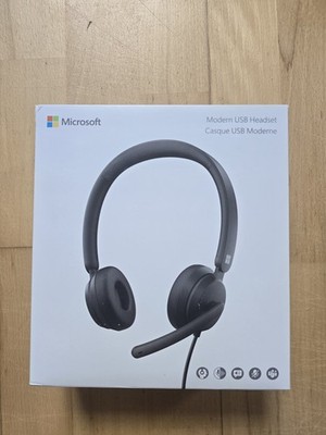 Microsoft Modern USB Headset USB-A Schwarz OVP Unbenutzt Microsoft Teams PC