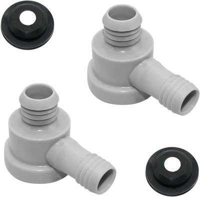 2Sets 179-1266 Power Brake Booster Vacuum Check Valve Kit, Grey, Comes with Grom